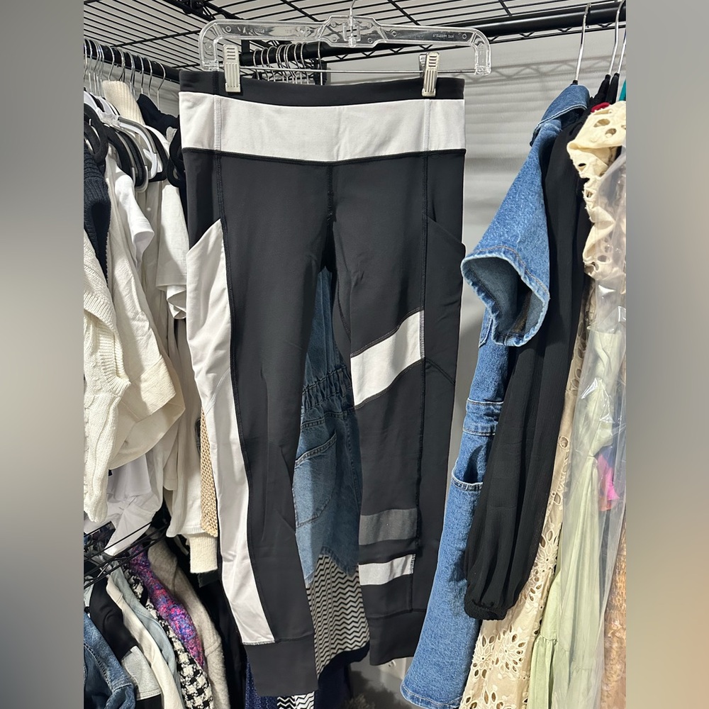 Black and White Athletic Leggings